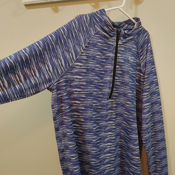 JUSTICE Purple Athletic Top/Sweater (FREE WITH PURCHASE OR $5!) - Picture 2 of 3